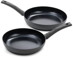 ISENVI Avon Koekenpan Set - Pannenset Inductie - Keramisch - 4 Delig - PFAS, PTFE Vrij - Alle warmtebronnen - Koekenpannenset