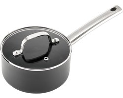 ISENVI Murray Steelpan met Deksel - 16 cm - Keramisch - RVS Greep - Sauspan - Geschikt voor Inductie - PFAS, PTFE Vrij