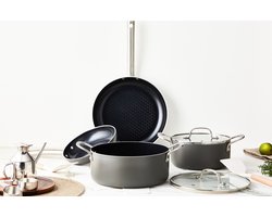 ISENVI Murray Super Combi Pannenset Inductie - Keramisch - 12 Delig - PFAS, PTFE Vrij - Alle warmtebronnen
