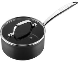 ISENVI Victoria Forged Steelpan met Deksel - 16 cm - Keramisch - RVS Greep - Sauspan - Geschikt voor Inductie - PFAS, PTFE en PFOA Vrij