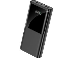 ISHIVA® Powerbank 20000 mAh - Powerbank - Powerbank USB C - Snellader 22.5W - LED Display - 2 jaar Garantie - Zwart