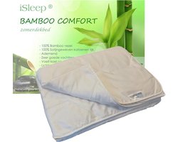 iSleep Bamboo Comfort - Zomerdekbed - Junior - 120x150 cm - Wit