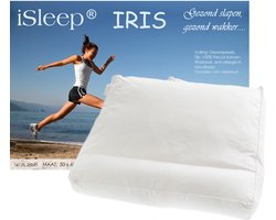 iSleep Iris Hoofdkussen - Boxkussen - Dreampearls - 50x60x10 cm - Met Neksteun