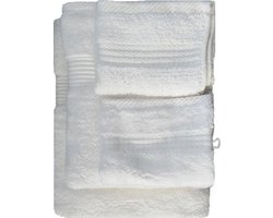 iSleep Terry Badtextiel - Voordeelset (4 Handdoeken + 4 Washandjes) - Ivoor