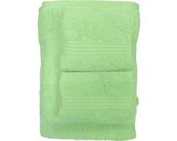 iSleep Terry Badtextiel - Voordeelset (4 Handdoeken + 4 Washandjes) - Lime Groen