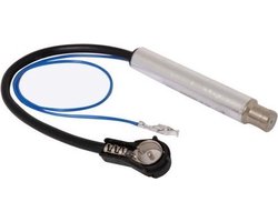 ISO (m) - ISO (v) auto antenne adapter met fantoomvoeding - 0,10 meter