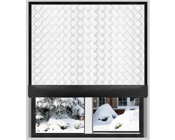 Isolerende gordijnen - Winddichte gordijnen - Wintergordijnen - Kouwerende gordijnen - Verduisterende gordijnen - Gemaakt van Oxford-stof - Waterdicht, isolerend en lichtdicht - Verbetert de raamisolatie - Geschikt voor ramen van 120 cm * 180 cm