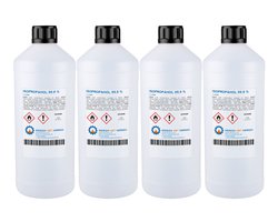 Isopropanol 99,9% Zuiver - Doos, 4 x 1 Liter - IPA - Isopropyl alcohol
