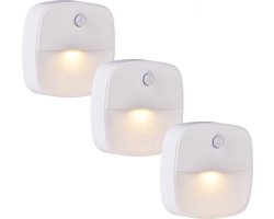 ITAGALA® Nachtlampje met bewegingssensor - 3 stuks - voor o.a. Slaapkamer, Overloop, Garage - Dag en Nacht Sensor - LED Kastverlichting en Trapverlichting met Sensor - Draadloos op Batterij