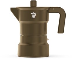 Italiaans koffiezetapparaat - PEZZETTI - SOLIDEXPRESS - Aluminium - 3 kopjes - Khaki