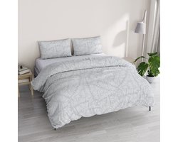 Italiaanse Beddengoedset voor Tweepersoonsbed in Grijs