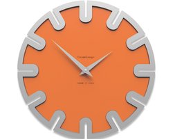 Italiaanse Wandklok Rolanda Modern Design Orange