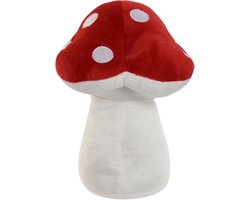 ITEM Deurstopper paddenstoel - rood - kinderkamer - 17 x 17 x 23 cm - herfst