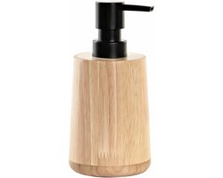 ITEM international Zeeppompje - bruin - bamboe hout - 8 x 16 cm - keuken - badkamer - lotion pompje - dispenser