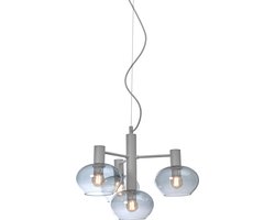 it's about RoMi Hanglamp Bologna - Grijs - 43x43x34cm - Modern - Hanglampen Eetkamer, Slaapkamer, Woonkamer