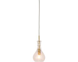 it's about RoMi Hanglamp Brussels - Goud/Glas - Ø14cm - Modern,Luxe - Hanglampen Eetkamer, Slaapkamer, Woonkamer