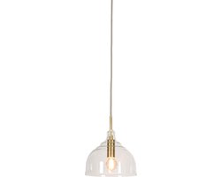 it's about RoMi Hanglamp Brussels - Goud/Glas - Ø20cm - Modern,Luxe - Hanglampen Eetkamer, Slaapkamer, Woonkamer