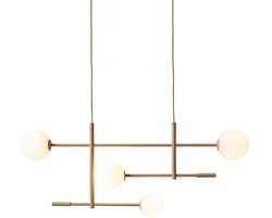 it's about RoMi Hanglamp Copenhagen - Beige - 97x13x215cm - Modern - Hanglampen Eetkamer, Slaapkamer, Woonkamer