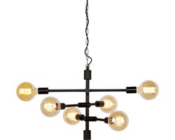 it's about RoMi Hanglamp Nashville - Zwart - 60x52x48cm - 6L - Modern - Hanglampen Eetkamer, Slaapkamer, Woonkamer