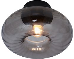 it's about RoMi Plafonniere Brussels - Zwart/Antraciet - Ø27cm - Modern,Luxe