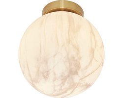 it's about RoMi Plafonniere Carrara - Goud/Wit - Ø22cm - Modern,Luxe