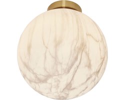 it's about RoMi Plafonniere Carrara - Goud/Wit - Ø28cm - Modern,Luxe