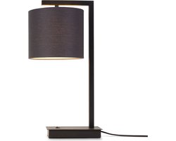 it's about RoMi Tafellamp Boston - Zwart/Zwart - 18x18x44cm - Bohemian,Scandinavisch