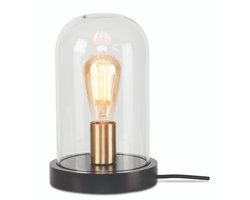 it's about RoMi Tafellamp Seattle - Glas/Zwart - Ø18cm - Modern