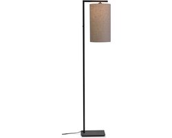 it's about RoMi Vloerlamp Boston - Zwart/Taupe - 30x25x160cm - Bohemian,Scandinavisch - Staande lampen voor Woonkamer - Slaapkamer