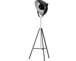 it's about RoMi Vloerlamp Hollywood - Zwart - 63x63x185cm - Modern - Staande lampen voor Woonkamer - Slaapkamer