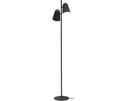 it's about RoMi Vloerlamp Salamanca - Zwart - 28x28x145cm - 2L - Modern - Staande lampen voor Woonkamer - Slaapkamer