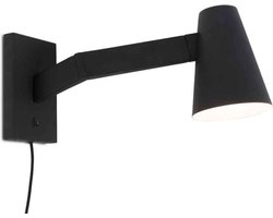 it's about RoMi Wandlamp Biarritz - Zwart - 41x12x20cm - Binnen Modern