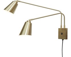 it's about RoMi Wandlamp Bremen - Goud - 130x60x49cm - 2L - Binnen Modern,Luxe
