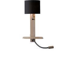 it's about RoMi Wandlamp Florence - Bruin - 24x24x52cm - Binnen Modern