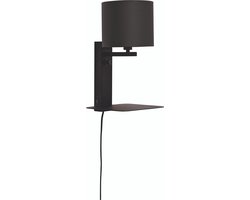 it's about RoMi Wandlamp Florence - Zwart/Zwart - 24x22x42cm - Binnen Modern,Scandinavisch