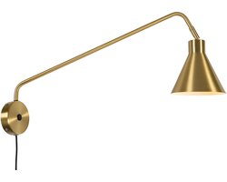 it's about RoMi Wandlamp Lyon - Goud - 68x16x28cm - Binnen Modern,Luxe