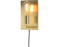 it's about RoMi Wandlamp Madrid - Goud - 15x10x25cm - Binnen Modern,Luxe