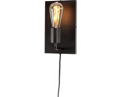it's about RoMi Wandlamp Madrid - Zwart - 15x10x25cm - Binnen Modern