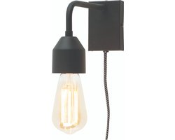 it's about RoMi Wandlamp Madrid - Zwart - 20x7x15cm - Binnen Modern