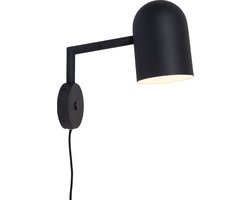 it's about RoMi Wandlamp Marseille - Zwart - 29x12x27cm - Binnen Modern