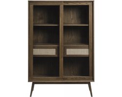 Ivar vitrinekast - 160 cm - bruin