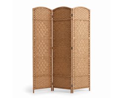 IvoQ Kamerscherm 3 Panelen – Ruimteverdeler – 170x120 cm – Bruin