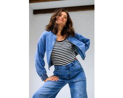 IVY BEAU Esha Tops - Black/Off White - maat 38