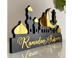 IWA Concept Ramadan Kareem - Tafeldecoratie - islamitische producten - Ramadan Decoratie - Eid Decoratie - Ramadan Cadeau - Goud