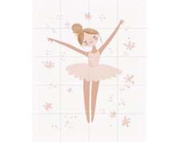 IXXI Ballerina, Treechild & Various - 80 x 100 cm - Gratis ophangtool - Grote wanddecoratie en posters - Cartoonesk, Speels, Grafisch Ontwerp