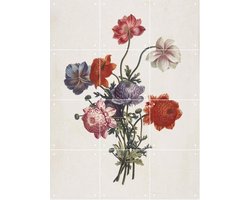IXXI Bouquet of Anemones, Louis Charles Ruotte & Museum of Fine Arts Boston - 60 x 80 cm - Gratis ophangtool - Grote wanddecoratie en posters -