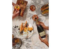 IXXI Champagne and peaches, Ekaterina Zagorska - 60 x 80 cm - Gratis ophangtool - Grote wanddecoratie en posters - Aquarel, Keuken, Eetkamer