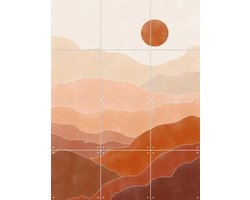 IXXI Desert Sun Rise, Elena Ristova & Various - 60 x 80 cm - Gratis ophangtool - Grote wanddecoratie en posters - Abstract, Slaapkamer, Woonkamer