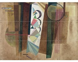 IXXI Development in Brown, Kandinsky & Bridgeman Images - 80 x 60 cm - Gratis ophangtool - Grote wanddecoratie en posters - Abstract, Geometrische