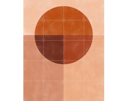IXXI Earth Tones Balance, Elena Ristova & Various - 80 x 100 cm - Gratis ophangtool - Grote wanddecoratie en posters - Geometrische Kunst